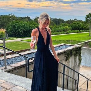 Lulu's Midnight Black Maxi Dress